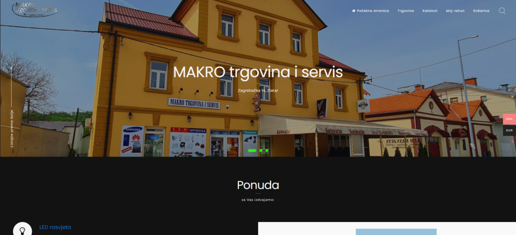 MAKRO trgovina i servis d.o.o. webpage